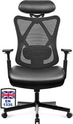 Ergonomic Office Chair High Back Mesh Desk PU