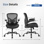 Office Chair Ergonomic Desk Home Mesh Lumbar Support
