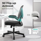 Office Chair Ergonomic Desk with Flip-Up Armrest