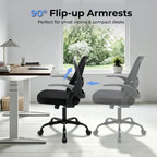 Office Chair Ergonomic Home with Flip-Up Arms