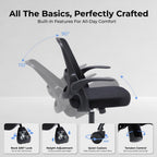 Office Chair Ergonomic Home with Flip-Up Arms