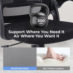 Office Chair Ergonomic Home with Flip-Up Arms