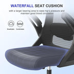 Office Chair Ergonomic with Lumbar Support Adjustable Armrests