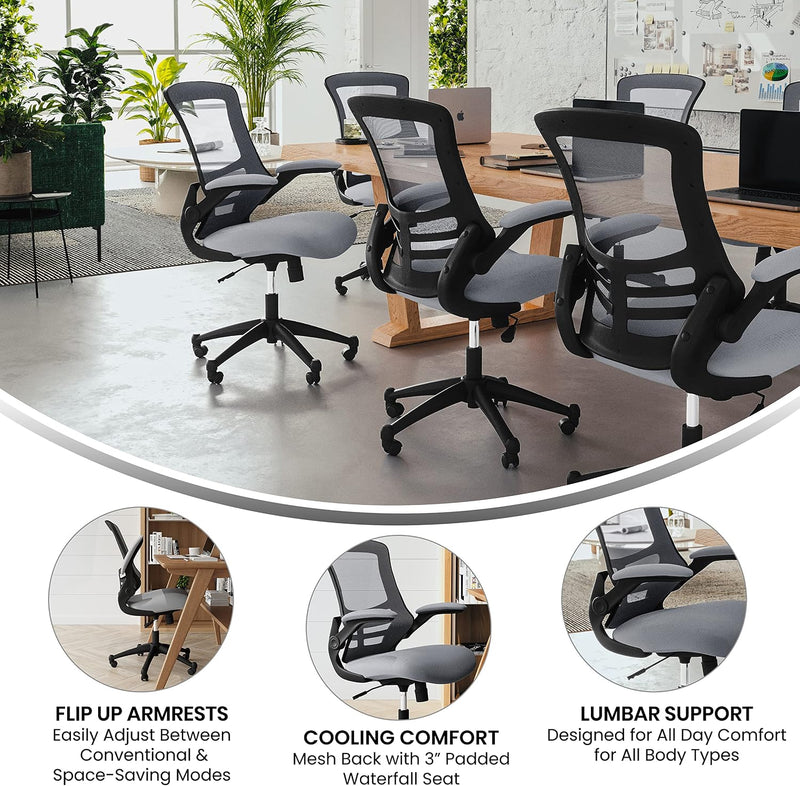 Office Chair Ergonomic with Mesh Back Support Contoured