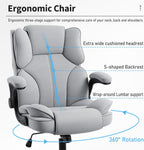 Office Chair Fabric Desk with Flip-Up Armrest