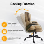 Office Chair Fabric Desk with Flip-Up Armrest