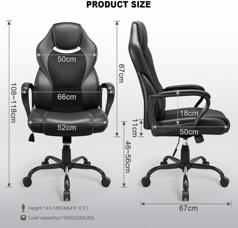 Office Chair for Home Ergonomic Computer Executive Swivel