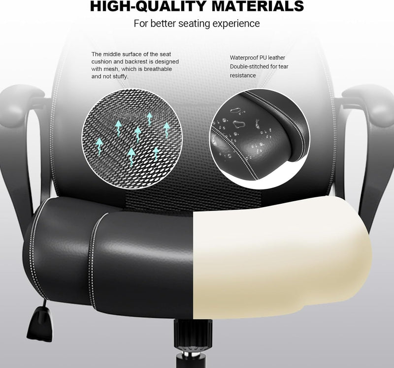 Office Chair for Home Ergonomic Computer Executive Swivel