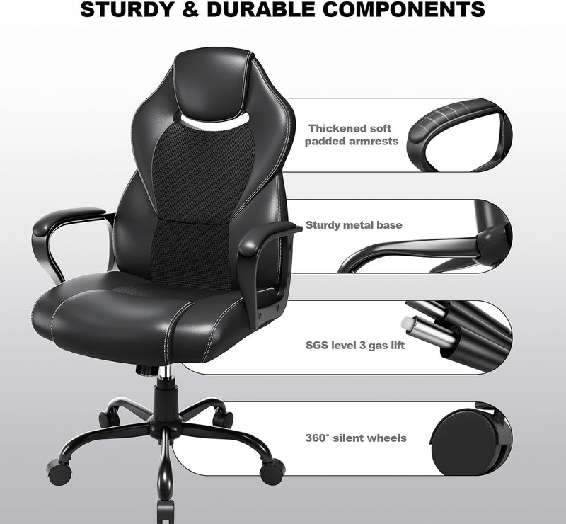 Office Chair for Home Ergonomic Computer Executive Swivel