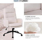 Office Chair for Home Teddy Fleece Desk