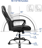 Office Chair PU Leather Ergonomic Computer Desk