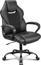 Office Chair PU Leather Ergonomic Computer Desk