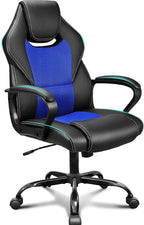 Office Chair PU Leather Ergonomic Computer Desk