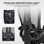 Office Chair with Footrest Headrest Ergonomic Computer