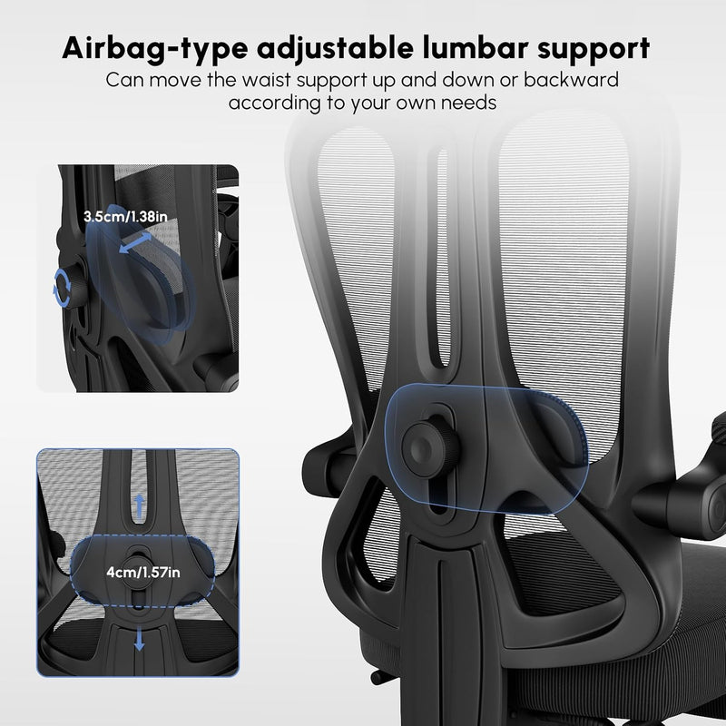 Office Chair with Footrest Headrest Ergonomic Computer