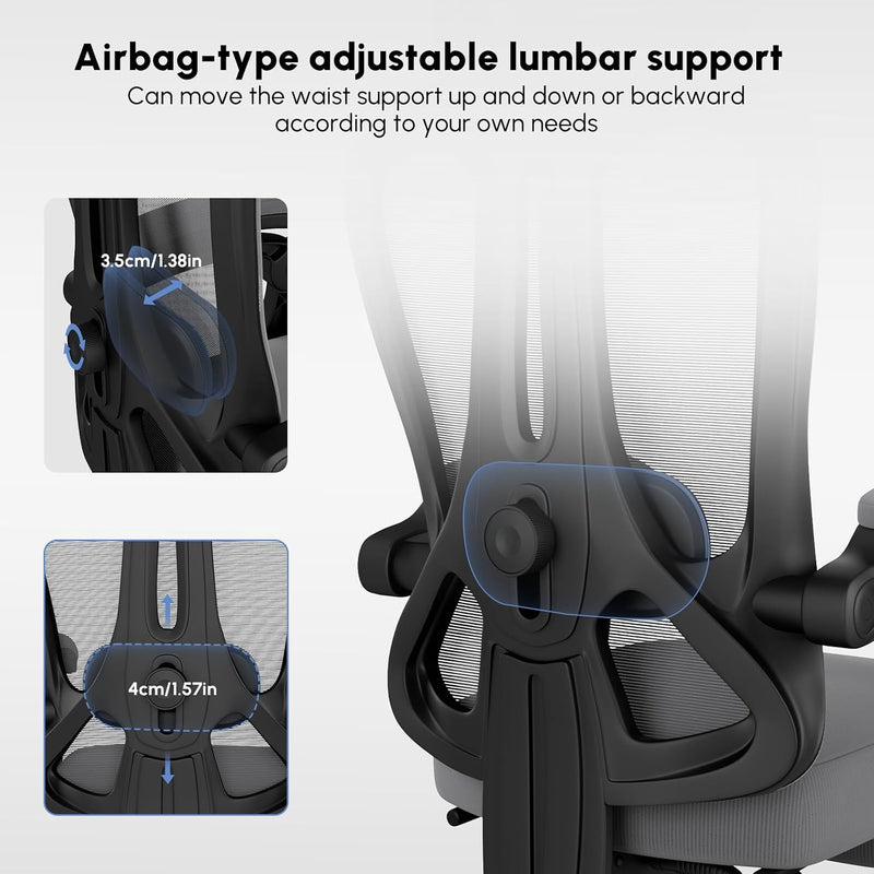Office Chair with Footrest Headrest Ergonomic Computer