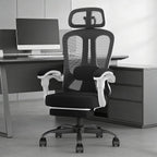 Office Chair with Footrest Headrest Ergonomic Computer