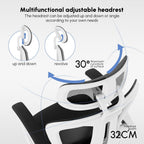 Office Chair with Footrest Headrest Ergonomic Computer