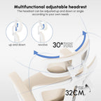 Office Chair with Footrest Headrest Ergonomic Computer