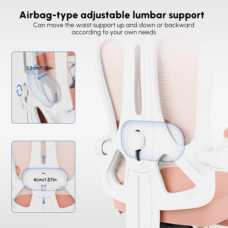 Office Chair with Footrest Headrest Ergonomic Computer