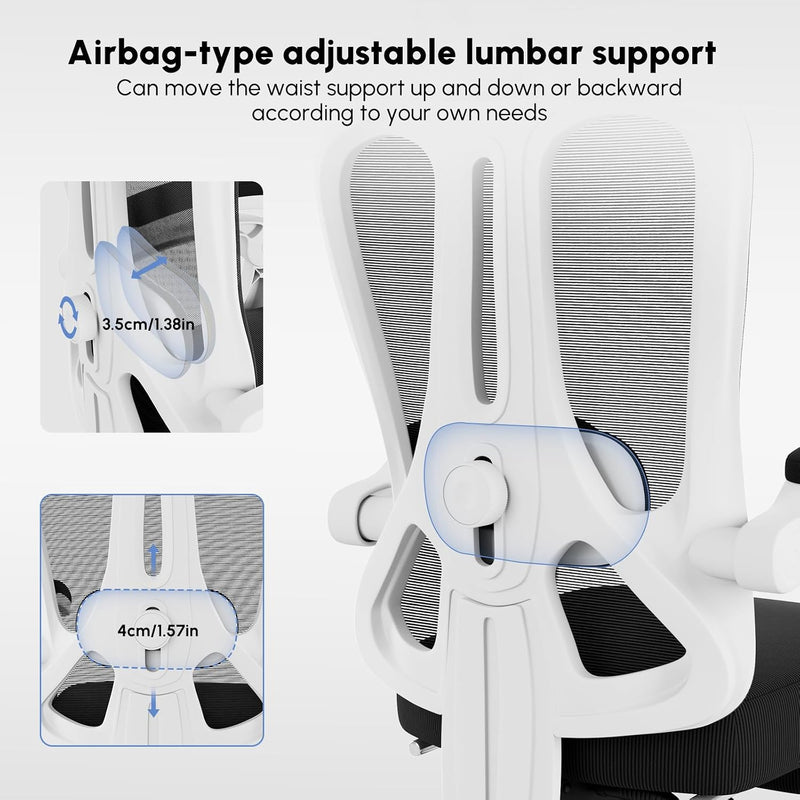 Office Chair with Footrest Headrest Ergonomic Computer