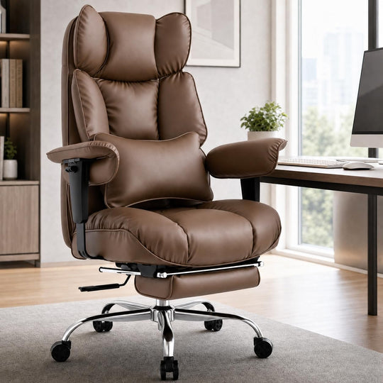Office Chair with Footrest High Back Executive Desk