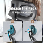 Office Chair with Headrest Mesh Desk Flip-Up Armrests