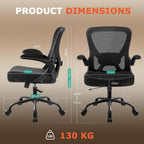 Ergonomic Mesh Office Chair with Flip-Up Armrests