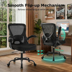 Ergonomic Mesh Office Chair with Flip-Up Armrests