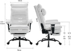 Office Chair with Pocket Spring Cushion Ergonomic Fabric