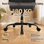 Office Chair with Pocket Spring Cushion Ergonomic Fabric