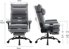 Office Chair with Pocket Spring Cushion Ergonomic Fabric