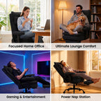 Office Chair with Pocket Spring Cushion Ergonomic Fabric