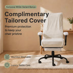 Office Chair with Pocket Spring Cushion Ergonomic Fabric