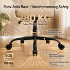 Office Chair with Pocket Spring Cushion Ergonomic Fabric