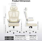 Office Chairs Ergonomic Computer Chair for Adults Breathable