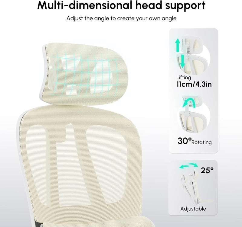 Office Chairs Ergonomic Computer Chair for Adults Breathable