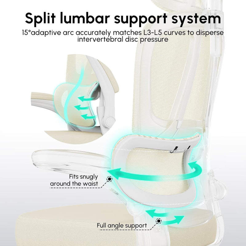 Office Chairs Ergonomic Computer Chair for Adults Breathable