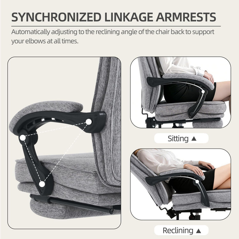 Office Chairs for Home Ergonomic Chair with Footrest