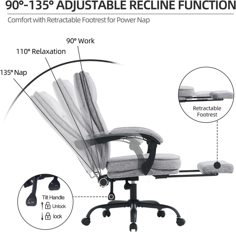 Office Chairs for Home Ergonomic Chair with Footrest