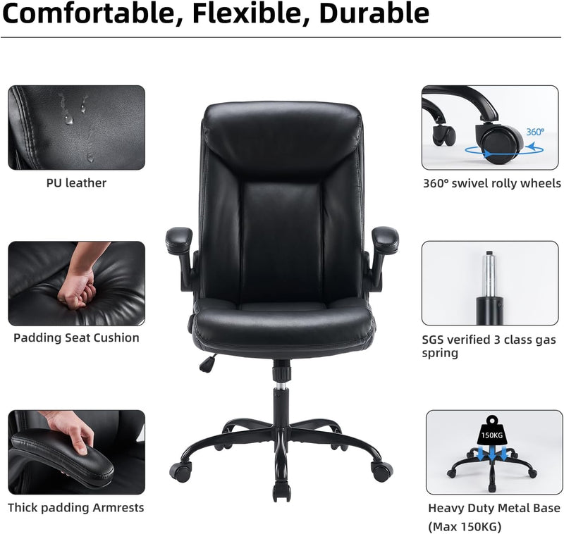 Office Chairs for Home Ergonomic Fabric Desk Chair