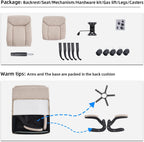 Office Chairs for Home Ergonomic Fabric Desk Chair