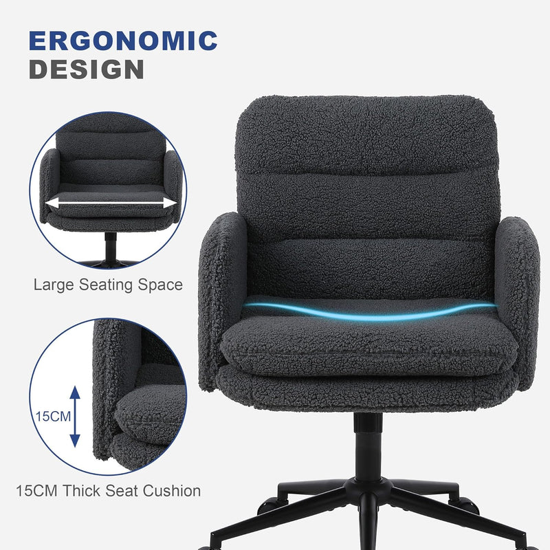 Office Chairs for Home Faux Cashmere Desk Chair