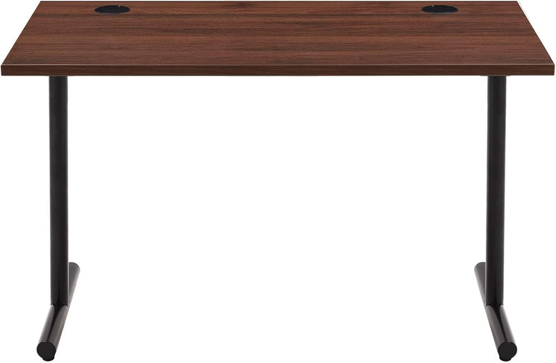 Office Computer Desk Beech Desktop and Frame Rectangular