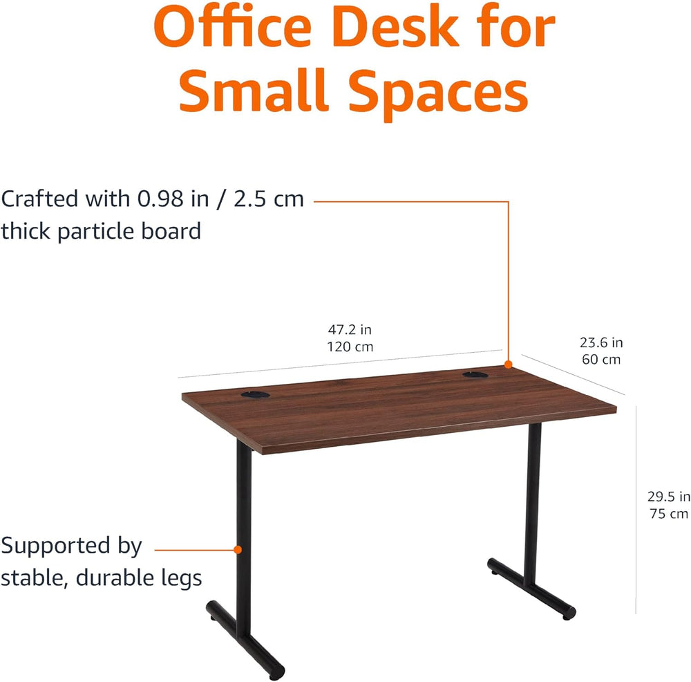 Office Computer Desk Beech Desktop and Frame Rectangular