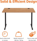 Office Computer Desk Desktop and Frame Rectangular Assembly