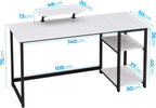 Office Desk with Monitor Stand
