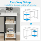 Office Desk with Monitor Stand