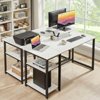 Office Desk with Monitor Stand