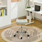Office Stool with Wheels Faux Leather Workbench